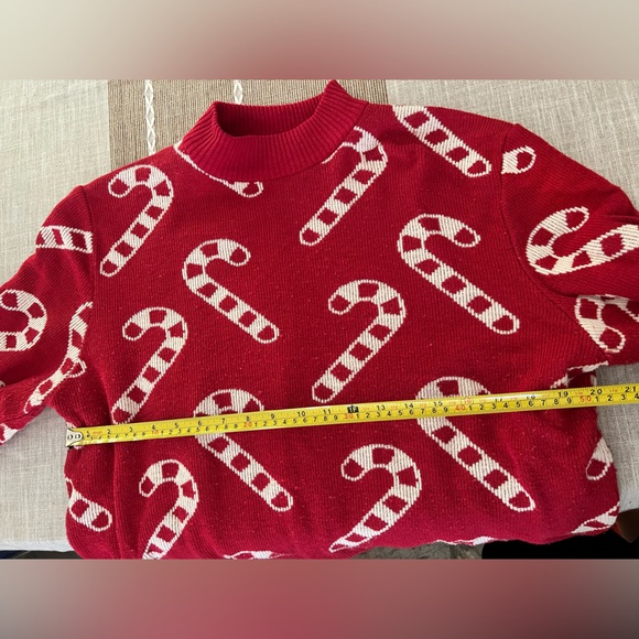 ASOS - holiday candy cane faux turtleneck sweater - Picture 9 of 10